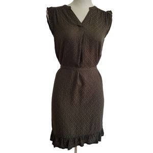 Sonoma V-neck Dress with Ruffle Hem and Tie Waist